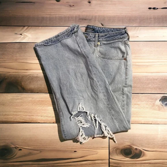 Wide Leg Wild Fable Jean Summer Staple Jean Intentionally Destroyed Super Comfy - Picture 10 of 13